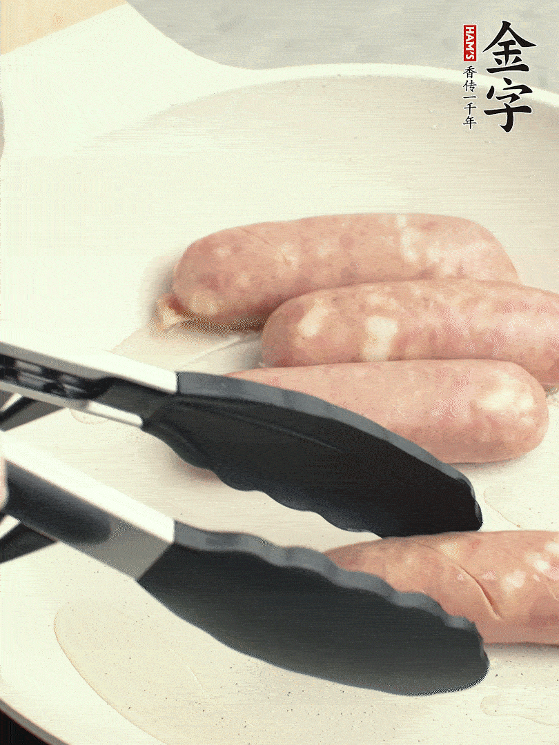 金字烤腸切花刀煎熟。